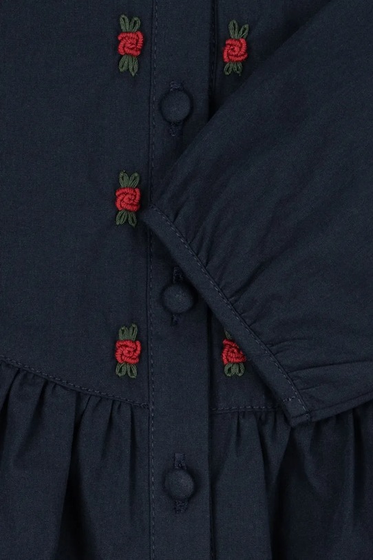Konges Sløjd koszula bawełniana dziecięca EMMY SHIRT GOTS KS104294.PreSpring granatowy
