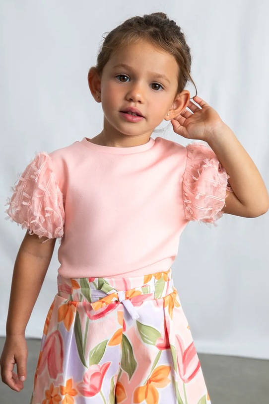 Dječja bluza Mayoral bez uzorka roza 3001.6A.Mini.PPY2