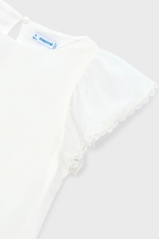 Mayoral bluzka dziecięca biały 3195.6B.Mini.PPY2