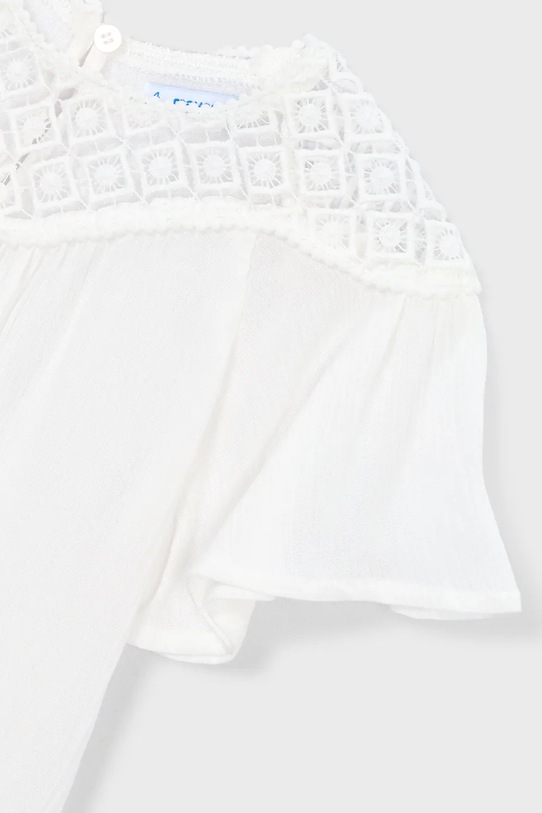 Mayoral bluzka dziecięca biały 3197.6H.Mini.PPY2