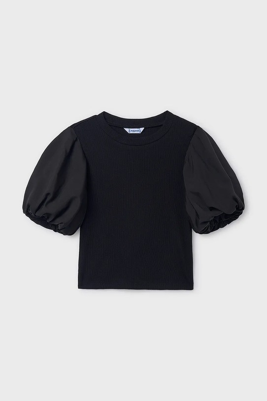 Mayoral bluzka dziecięca z elastanem czarny 6001.8A.Junior.PPY2