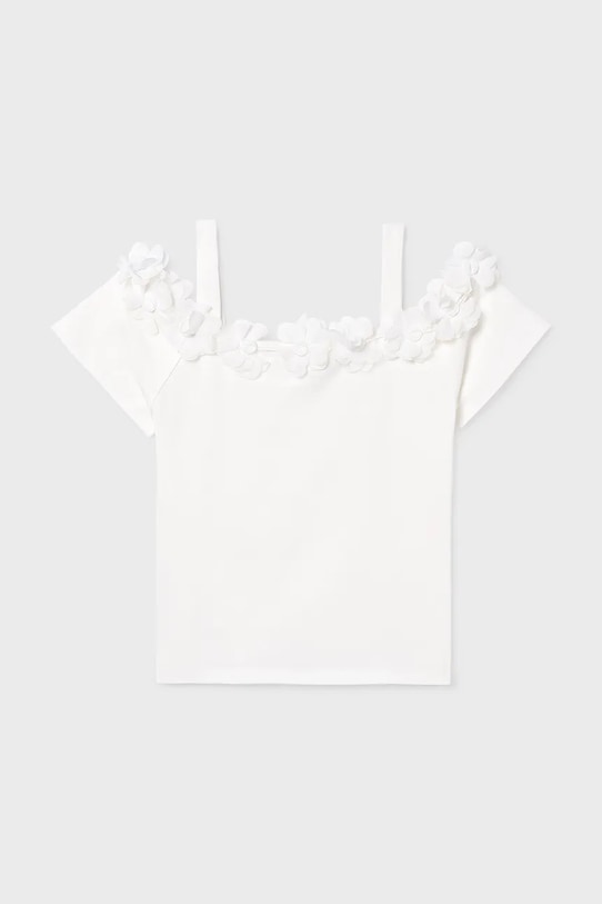 Mayoral bluzka dziecięca 6003.8B.Junior.PPY2 biały SS26