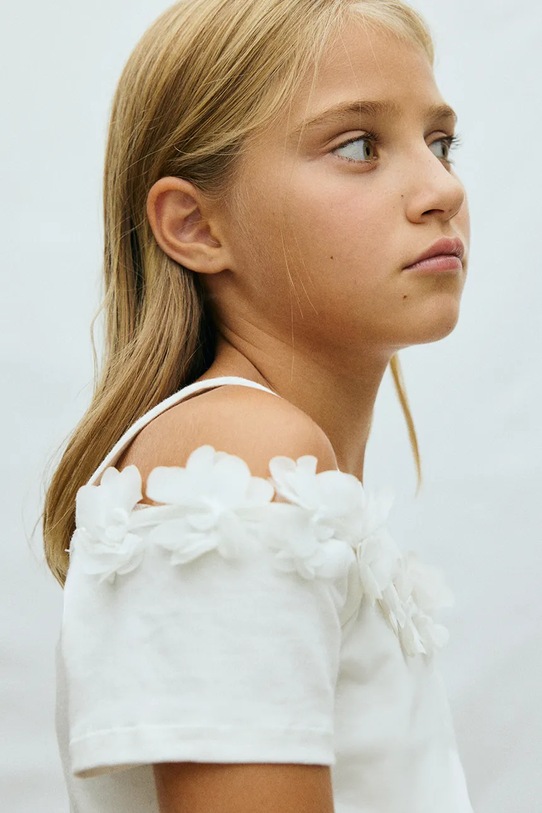 Mayoral bluzka dziecięca 6003.8B.Junior.PPY2 biały