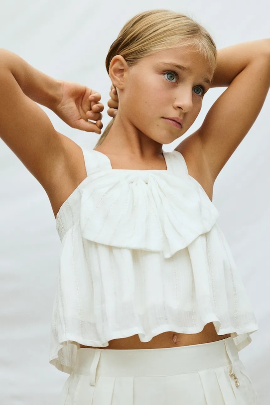 Mayoral bluzka dziecięca pozostałe biały 6019.8A.Junior.PPY2