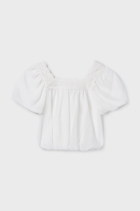 Dziewczynka Mayoral bluzka dziecięca 6156.8A.Junior.PPY2 biały