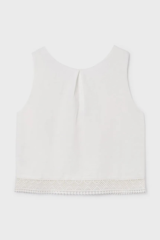 Mayoral bluzka dziecięca z elastanem biały 6157.8A.Junior.PPY2