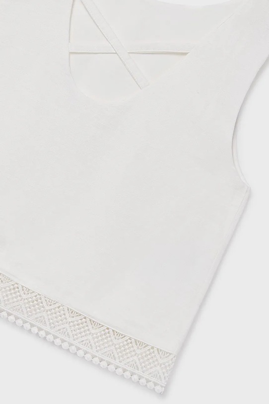 Dziewczynka Mayoral bluzka dziecięca 6157.8A.Junior.PPY2 biały