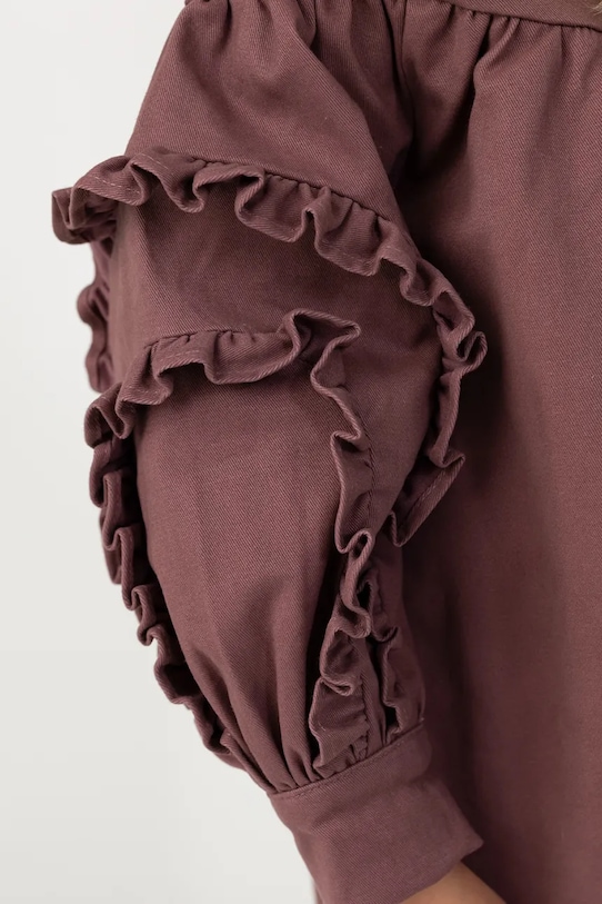 Dívčí šaty Donsje Everoux Dress burgundské 4110100