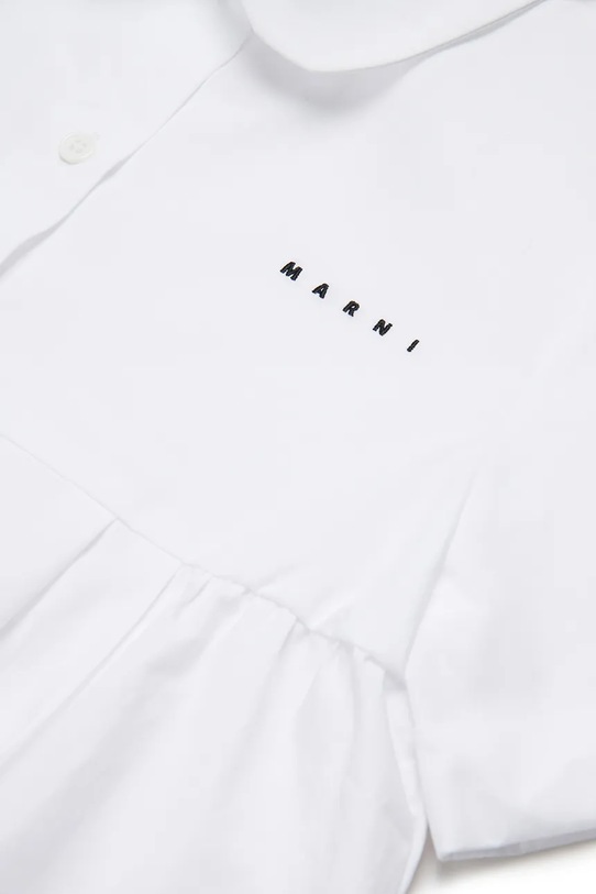 Marni bluzka koszulowa dziecięca bawełniana MC121F SHIRT biały M01741.M00UW