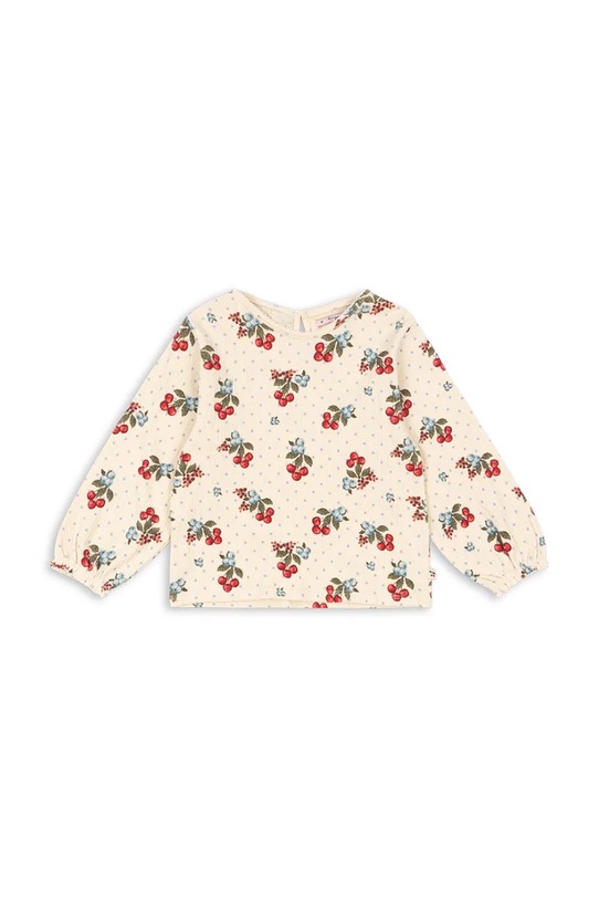 Konges Sløjd bluzka dziecięca CHLEO BLOUSE GOTS wzorzyste beżowy KS104728.PPY2
