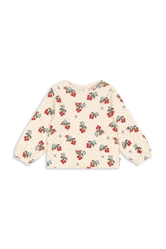 Konges Sløjd bluzka dziecięca CHLEO BLOUSE GOTS wzorzyste beżowy KS104728.PPY2