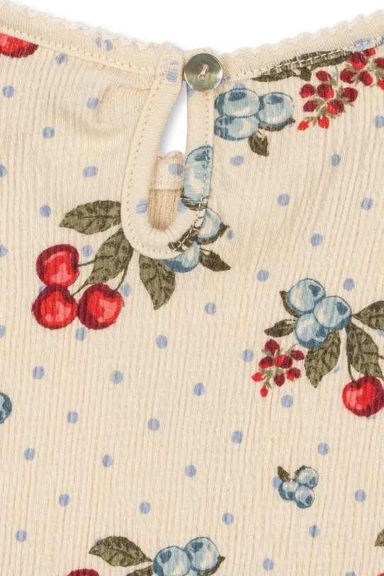 Dziewczynka Konges Sløjd bluzka dziecięca CHLEO BLOUSE GOTS KS104728.PPY2 beżowy