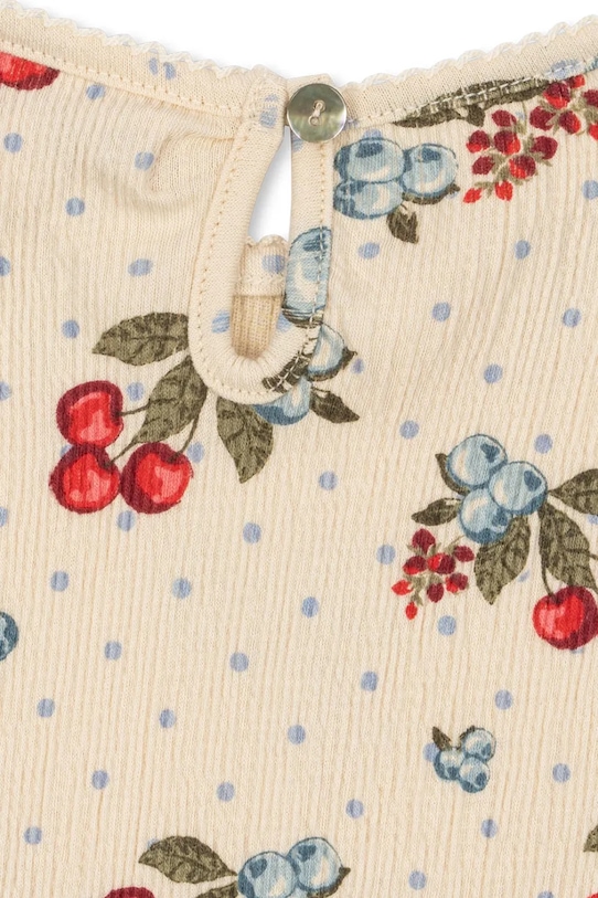 Dziewczynka Konges Sløjd bluzka dziecięca CHLEO BLOUSE GOTS KS104728.PPY2 beżowy