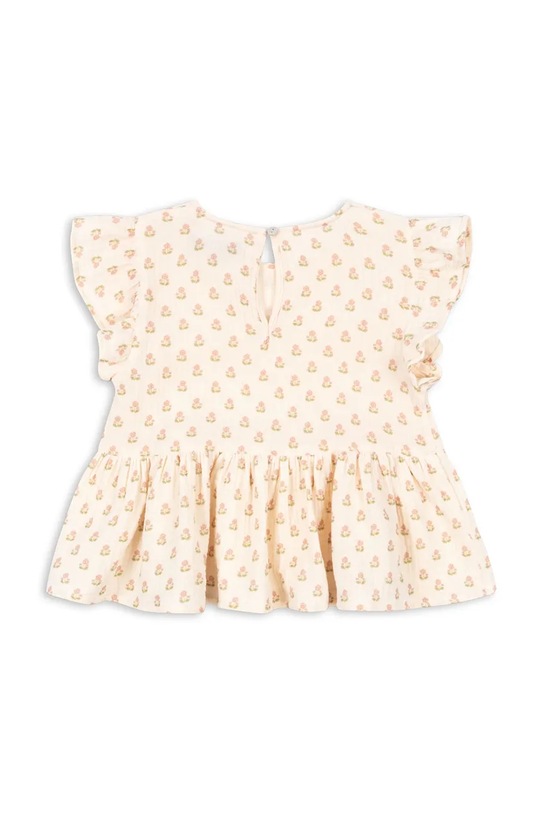 Konges Sløjd bluzka bawełniana dziecięca COCO TOP GOTS KS104745.PPY2 beżowy SS26