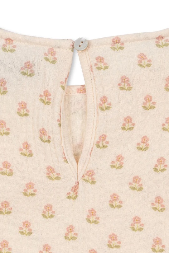 Dziewczynka Konges Sløjd bluzka bawełniana dziecięca COCO TOP GOTS KS104745.PPY2 beżowy