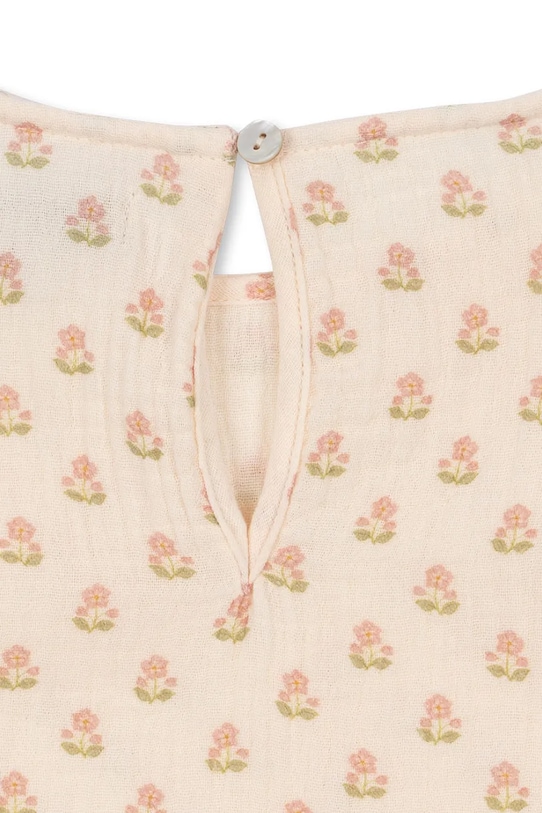 Dziewczynka Konges Sløjd bluzka bawełniana dziecięca COCO TOP GOTS KS104745.PPY2 beżowy