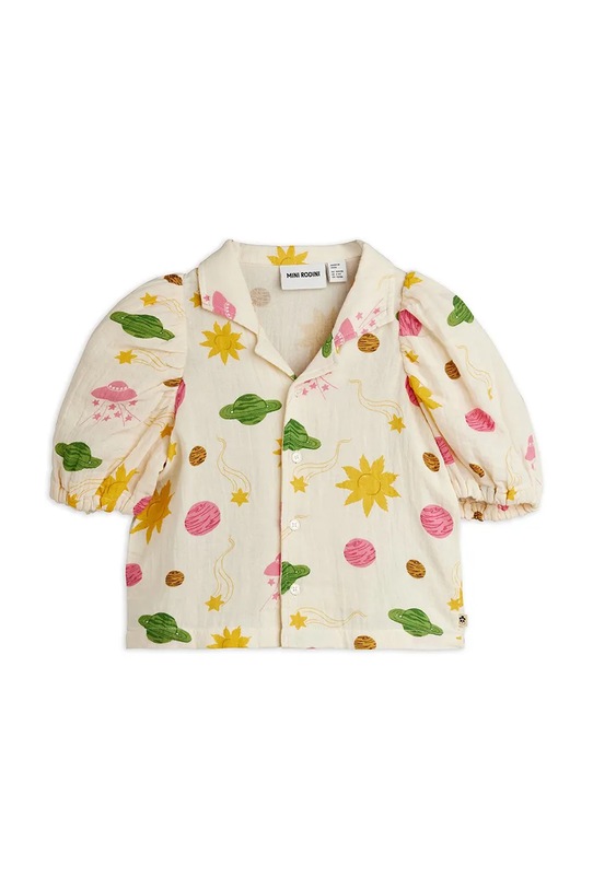 Mini Rodini bluzka bawełniana dziecięca Space 26220158 beżowy SS26