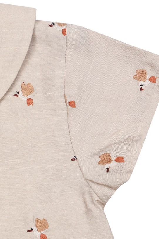 Donsje bluzka dziecięca Nesa Blouse Hummingbirds 4117001 beżowy