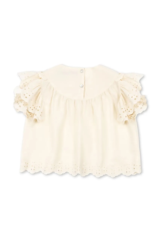 Κοριτσίστικα Konges Sløjd μπλούζα με βολάν παιδική βαμβακερή POSEY TOP KS105527.PPY2 μπεζ