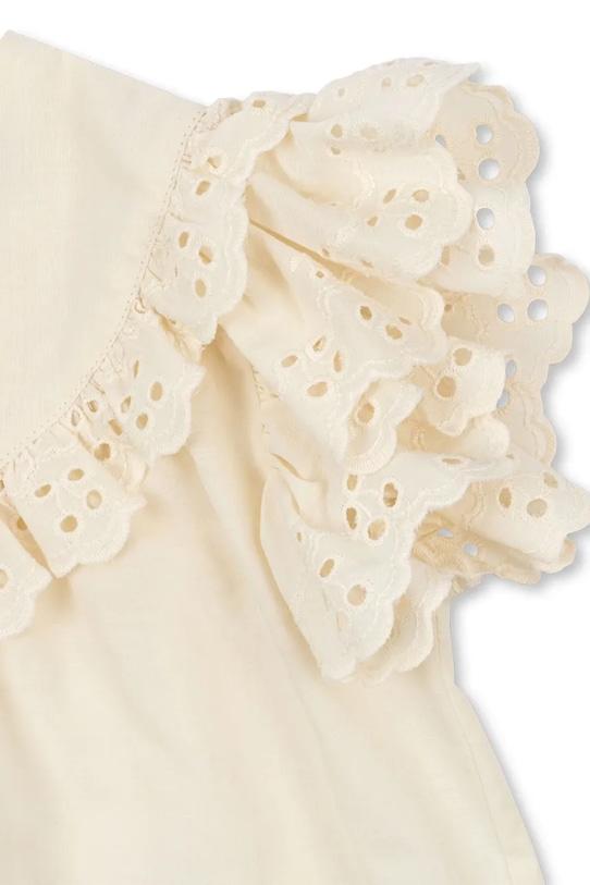 Konges Sløjd μπλούζα με βολάν παιδική βαμβακερή POSEY TOP KS105527.PPY2