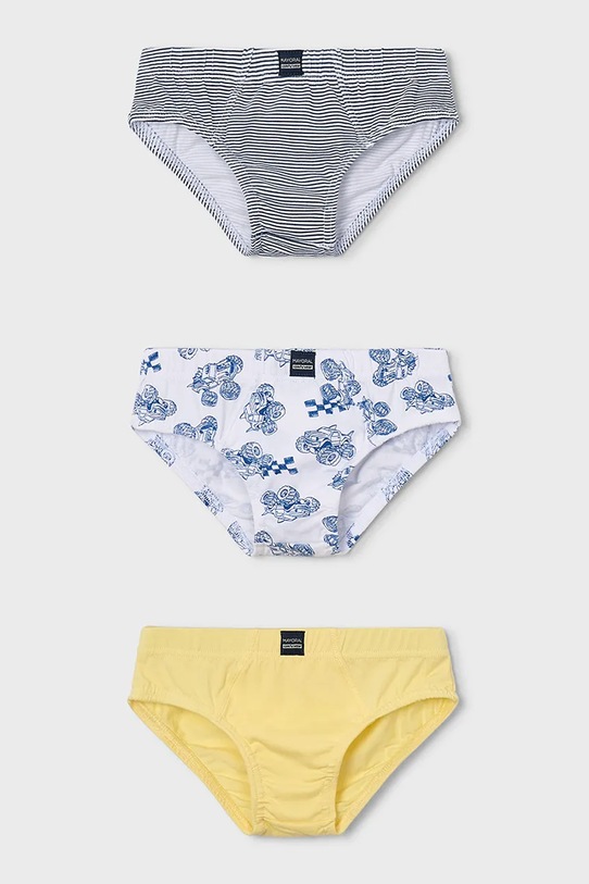 Mayoral slipy dziecięce 3-pack slipy żółty 10168.5E.Mini.PPY2