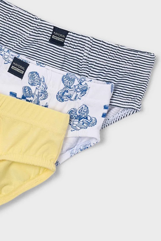 Chłopiec Mayoral slipy dziecięce 3-pack 10168.5E.Mini.PPY2 żółty