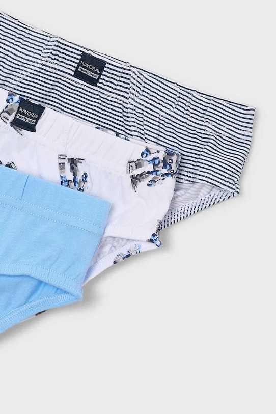 Chłopiec Mayoral slipy dziecięce 3-pack 10168.5E.Mini.PPY2 niebieski