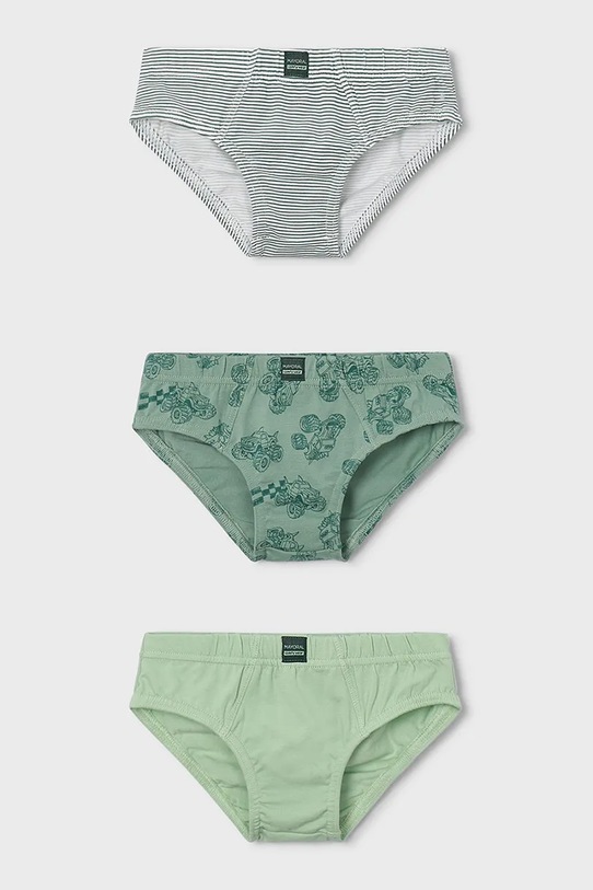 Mayoral slipy dziecięce 3-pack slipy zielony 10168.5E.Mini.PPY2