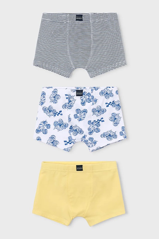 Дитячі боксери Mayoral 3-pack приталені боксери блакитний 10171.5E.Mini.PPY2