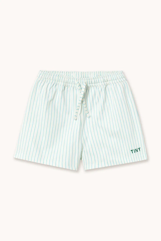 Tinycottons szorty kąpielowe dziecięce CYAN FINE STRIPES TRUNKS SS26.450 niebieski SS26