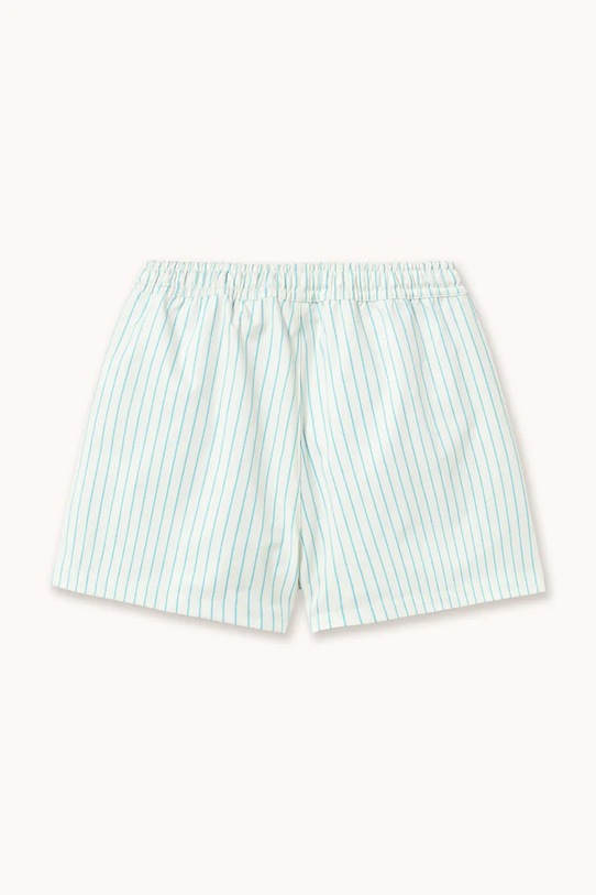 Chłopiec Tinycottons szorty kąpielowe dziecięce CYAN FINE STRIPES TRUNKS SS26.450 niebieski