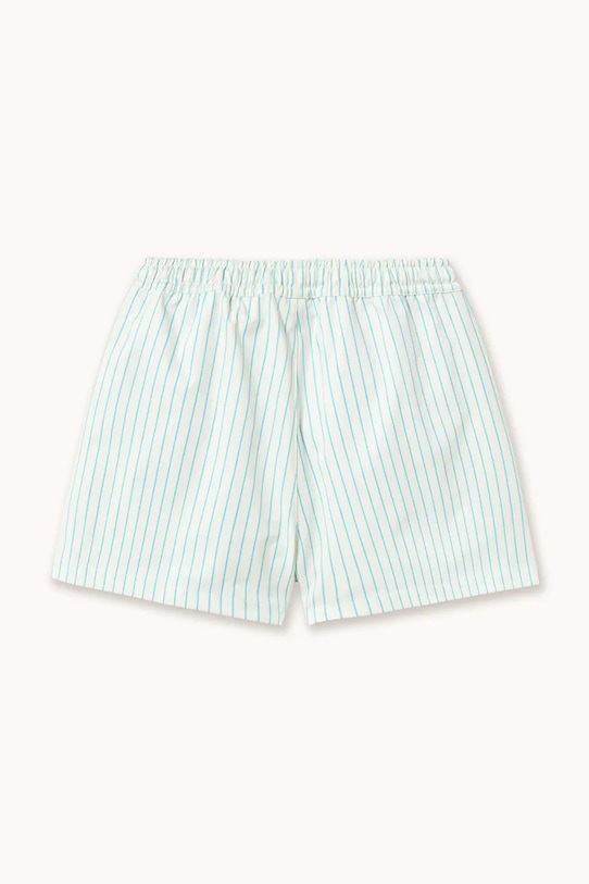 Chłopiec Tinycottons szorty kąpielowe dziecięce CYAN FINE STRIPES TRUNKS SS26.450 niebieski