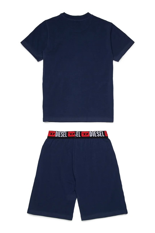 Παιδικό βαμβακερό σετ πιτζάμας Diesel UNFILP PYJAMA J02670.KYATR σκούρο μπλε SS26