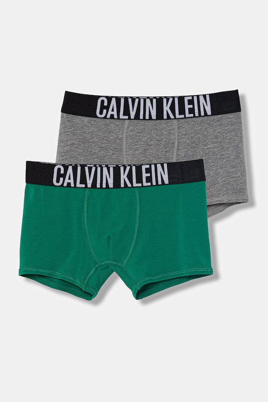 Calvin Klein Underwear bokserki dziecięce bawełniane z elastanem 2-pack zielony B70B700509.PPY2