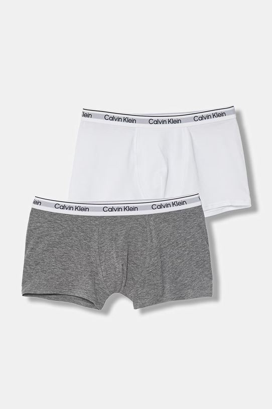 Calvin Klein Underwear bokserki dopasowane dziecięce bawełniane z elastanem 7-pack szary B70B700516.PPY2