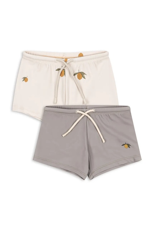 Detské plavky Konges Sløjd 2 PACK ASTER SWIM PANTS GRS Planet friendly béžová KS104578.PPY2
