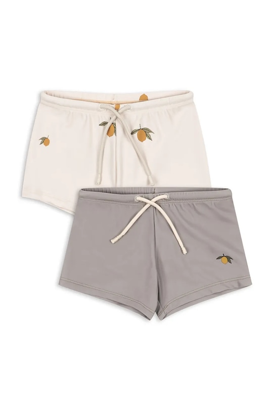 Detské plavky Konges Sløjd 2 PACK ASTER SWIM PANTS GRS Planet friendly béžová KS104578.PPY2