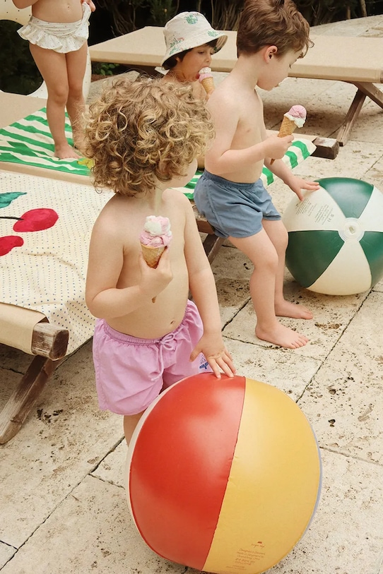 Konges Sløjd szorty kąpielowe dziecięce POMIO SWIM SHORTS GRS KS105041.PPY2 fioletowy