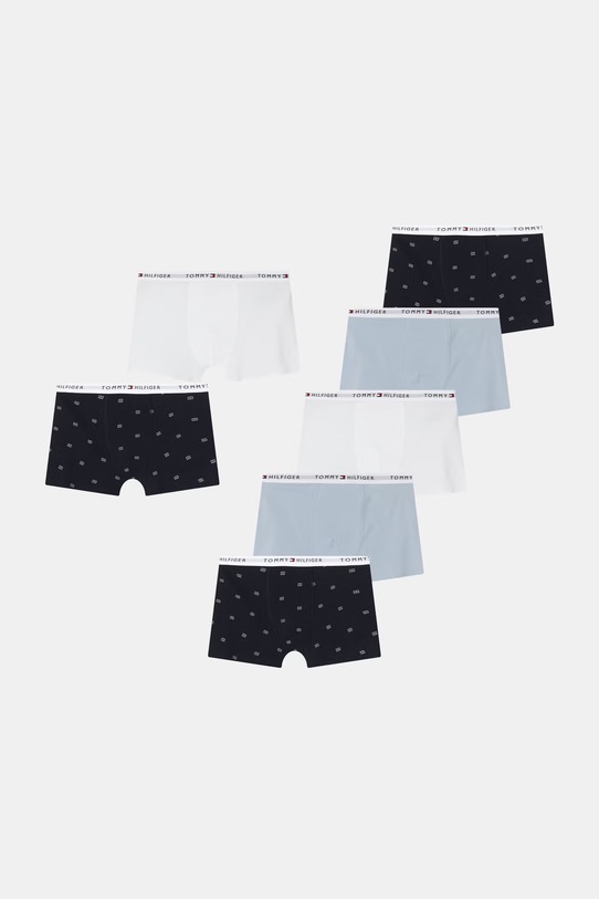 Tommy Hilfiger bokserki dziecięce bawełniane z elastanem 7-pack niebieski UB0UB00552.PPY2