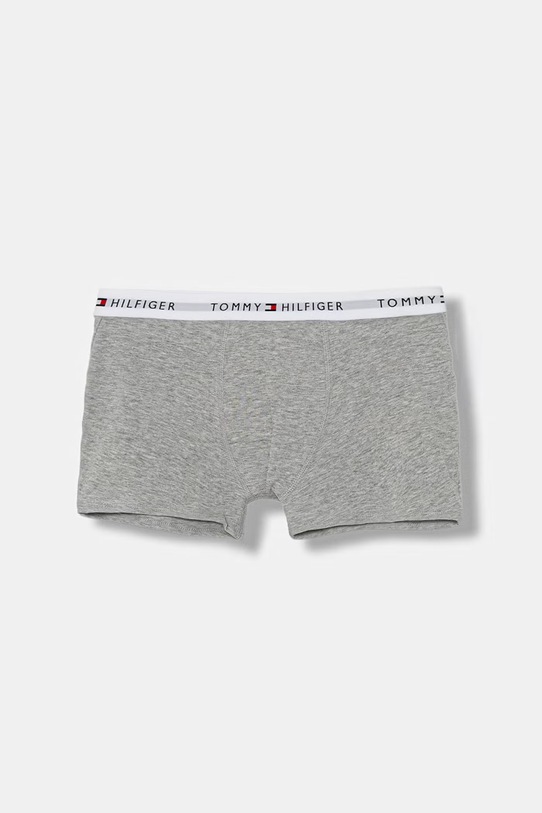 Tommy Hilfiger boxerky detské s bavlnou 3-pak UB0UB00573.PPY2 sivá SS26