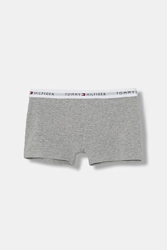 Tommy Hilfiger boxerky detské s bavlnou 3-pak UB0UB00573.PPY2 sivá SS26