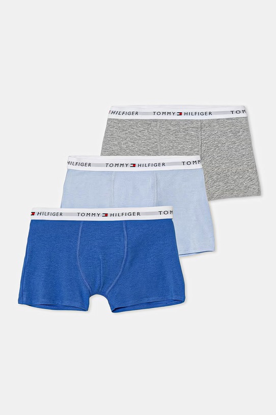 Tommy Hilfiger boxeri pentru copii, cu bumbac pachet de 3 albastru UB0UB00573.PPY2