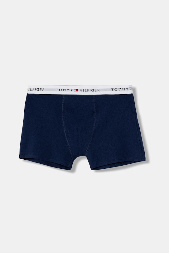 Tommy Hilfiger boxeri pentru copii, cu bumbac pachet de 3 bleumarin UB0UB00573.PPY2