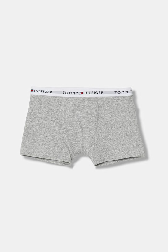 Băieți Tommy Hilfiger boxeri pentru copii din bumbac cu elastan pachet de 5 UB0UB00601.PPY2 gri