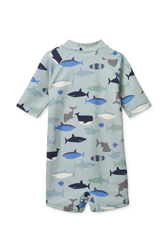 Liewood strój kąpielowy jednoczęściowy dziecięcy Max Printed Shortsleeve Swim Jumpsuit LW17602.PPY2 niebieski SS26