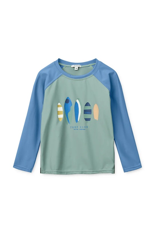 Liewood longsleeve kąpielowy dziecięcy Noah Placement Longsleeve Swim Tee zielony LW19008.PPY2