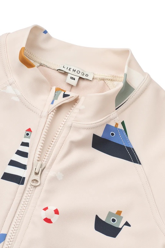 Chłopiec Liewood kombinezon plażowy dziecięcy Max Printed LS Swim Jumpsuit LW20434.PPY2 beżowy