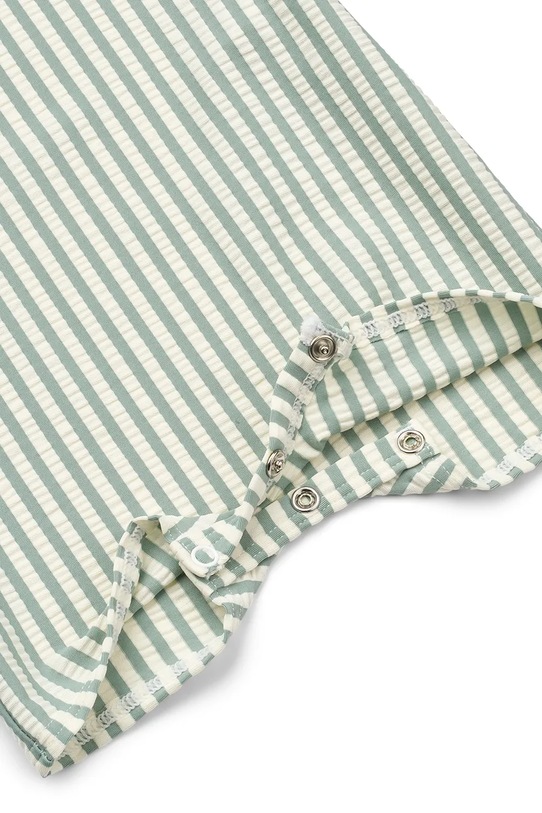 Chłopiec Liewood kombinezon plażowy dziecięcy Thor Seersucker Baby Swim Jumpsuit LW20438.PPY2 zielony