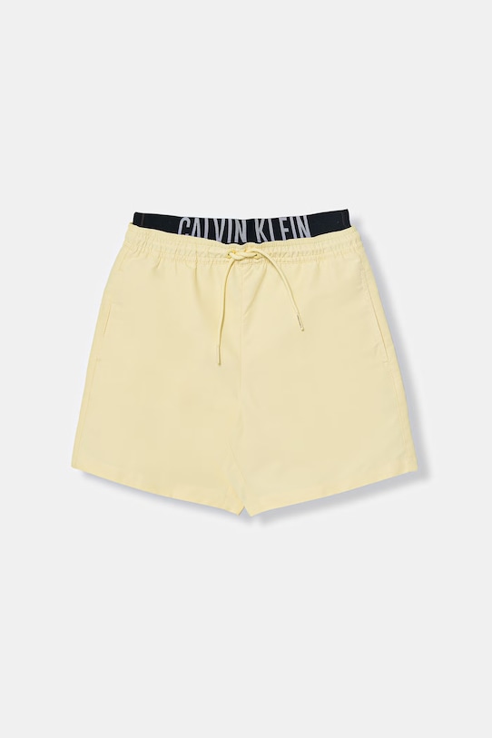 Calvin Klein Jeans szorty kąpielowe dziecięce żółty KV0KV00054.PPY2