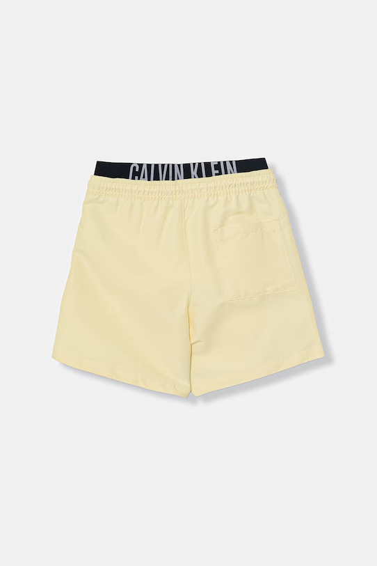Calvin Klein Jeans szorty kąpielowe dziecięce KV0KV00054.PPY2 żółty SS26